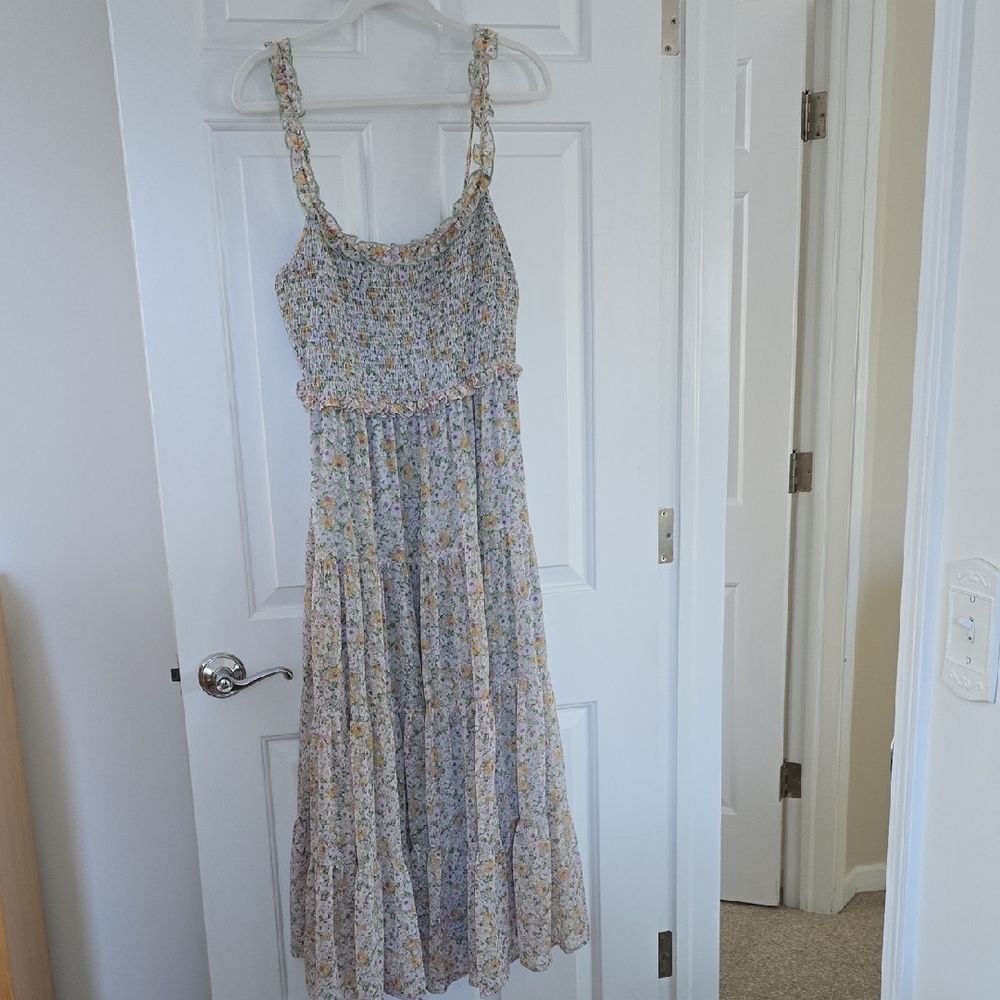 Astr Floral Maxi Dress - Multicolor